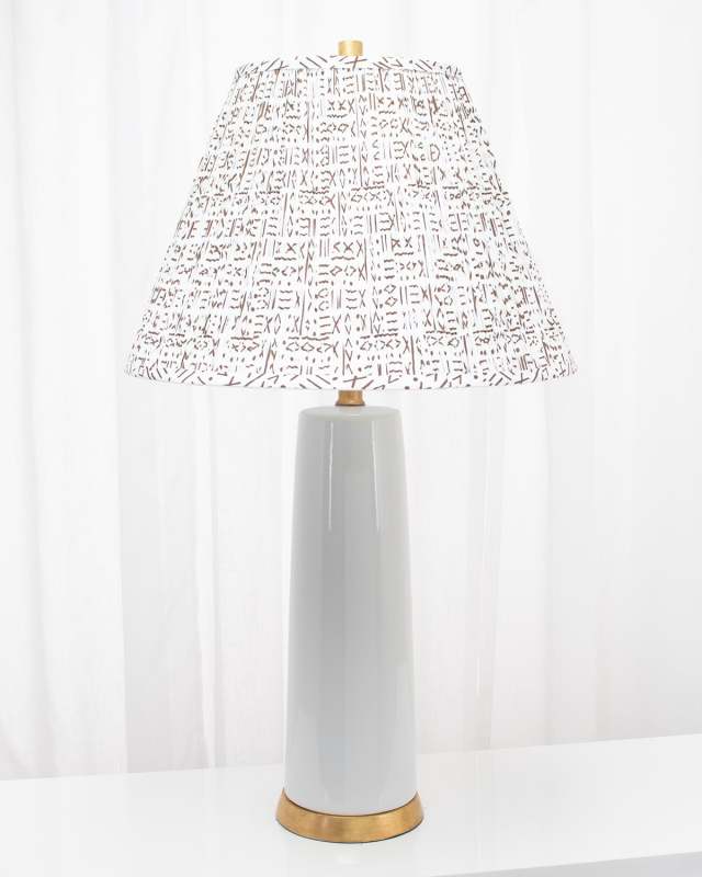 Tansey Ceramic Lamp With a Pleated Shade